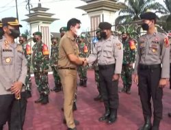 PASTIKAN KEAMANAN ARUS MUDIK, BUPATI MFA PIMPIN APEL GELAR PASUKAN APEL KETUPAT 2022