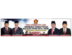 TELAH DIBUKA PENDAFTARAN SEBAGAI CALEG 2024 DI DPC GERINDRA KOTA JAMBI