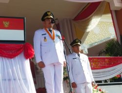 BUPATI BUNGO MASHURI SEBAGAI INSPEKTUR UPACARA HUT RI KE 77