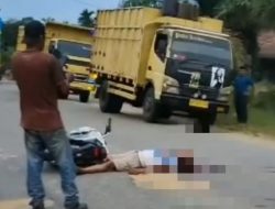 HINDARI LUBANG, PENGENDARA VIXION TEWAS DILINDAS MINIBUS