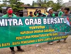 DEMO DRIVER OJOL, TUNTUT PERUSAHAN GRAB JAMBI