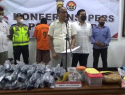POLISI RINGKUS KURIR NARKOBA DENGAN BB 4,8 KG GANJA