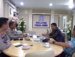 POLEMIK ANGKUTAN BATUBARA, ANGGOTA DPRD PROVINSI KUNJUNGI DITLANTAS POLDA JAMBI