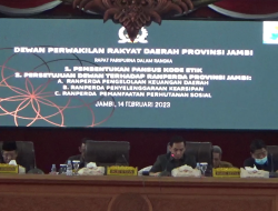 PARIPURNA DPRD PROVINSI JAMBI, DEWAN RESMI BENTUK PANSUS KODE ETIK