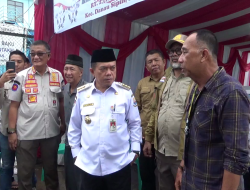 PEMILU SERENTAK 2024, GUBERNUR AL HARIS TINJAU TPS YANG TERDAMPAK BANJIR