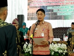 PJ BUPATI BACHYUNI HADIRI PENGUKUHAN LAM DESA NAGASARI