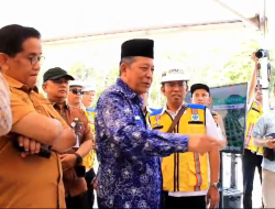 WAGUB SANI DAMPINGI MENTERI PUPR TINJAU PEMBANGUNAN TOL JAMBI-PALEMBANG