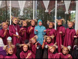 KETUA TP PKK FARADILA HADIRI LANGSUNG JAMBORE PKK TINGKAT PROVINSI