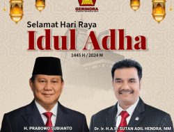 SAH Sampaikan Selamat Idul Adha, Ingatkan Makna Sejati Kurban adalah Berbagi dan Saling Peduli