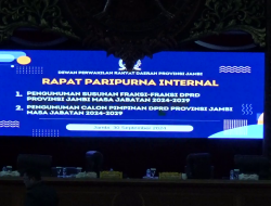 SUSUNAN FRAKSI DPRD PROVINSI JAMBI RESMI TERBENTUK