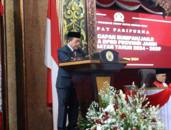 GUBERNUR AL HARIS HADIRI PELANTIKAN 55 ANGGOTA DPRD PROVINSI JAMBI 2024-2029