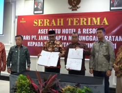 GUBERNUR AL HARIS HADIRI SERAHTERIMA ASET HOTEL TEPIAN RATU KE PEMPROV JAMBI