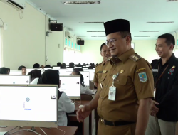 SELEKSI PPPK , WALIKOTA MAULANA TINJAU PELAKSANAAN UJIAN CAT