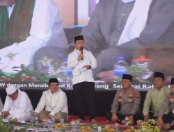 GUBERNUR AL HARIS HADIRI MAULID NABI MUHAMMAD SAW DI PONPES KUMPEH DAARU AT-TAUHID