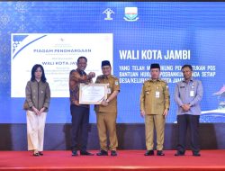 Wali Kota Jambi Raih Penghargaan Kemenkum, 68 Kelurahan Miliki Posbankum