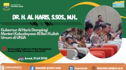 Gubernur Al Haris Dampingi Menteri Kebudayaan RI Beri Kuliah Umum di UNJA